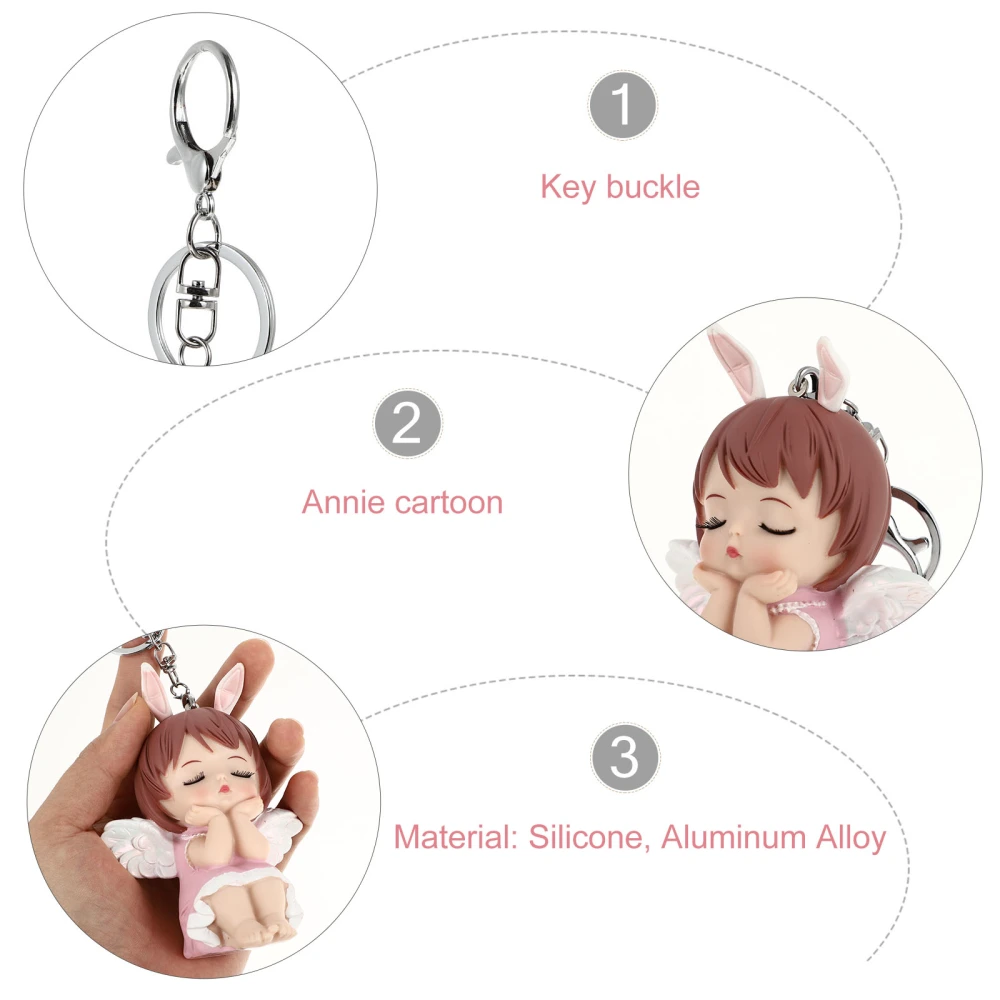 Angel Doll Bag Pendant Adorable Keychain Keyring Handbag Pendant Hanging Charm