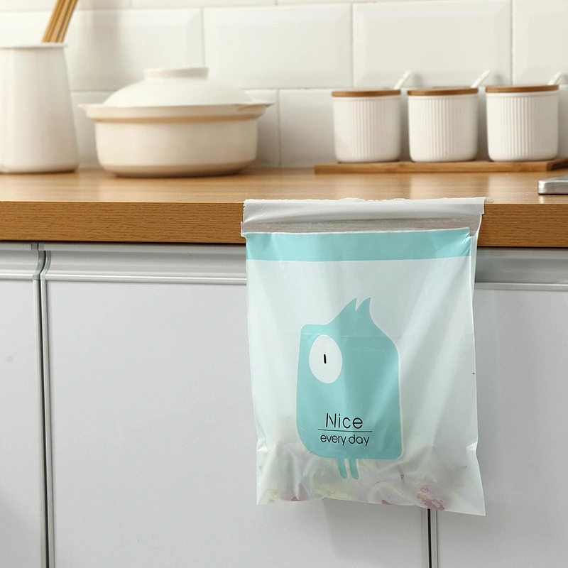 60Pcs Travel Garbage Bags Self-adhesive Throw Up Bags Garbage Storage Bags Waste Bags for Car