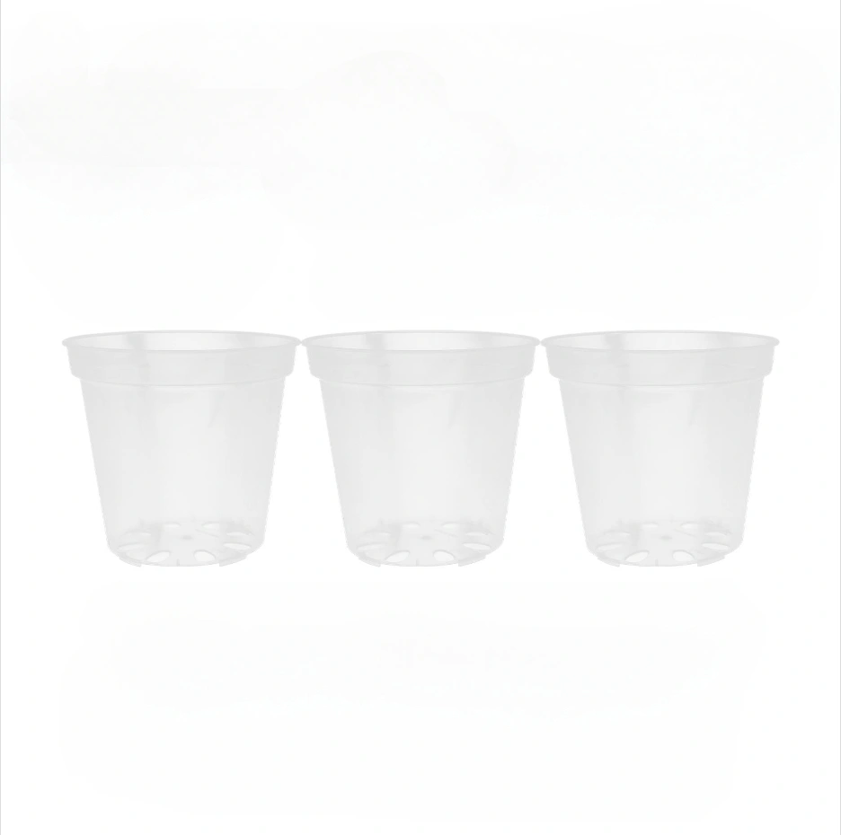 6Pcs Orchid Pots with Holes Plastic Flower Plant Pots Clear Orchid Planting Pots Breathable Plants Pots