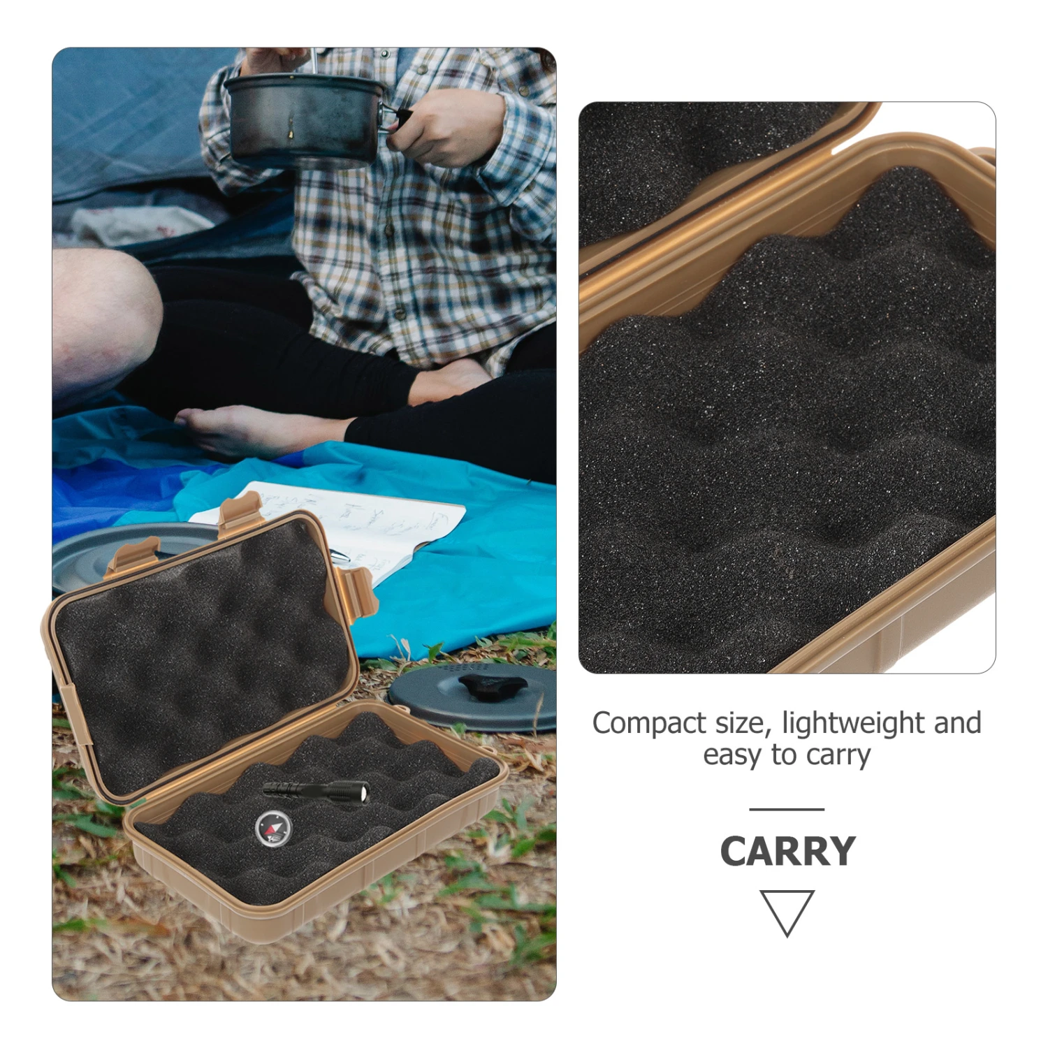 Wear-resistant Survival Box Multi-function Tool Case Shockproof Survival Storage Case Survival Supply