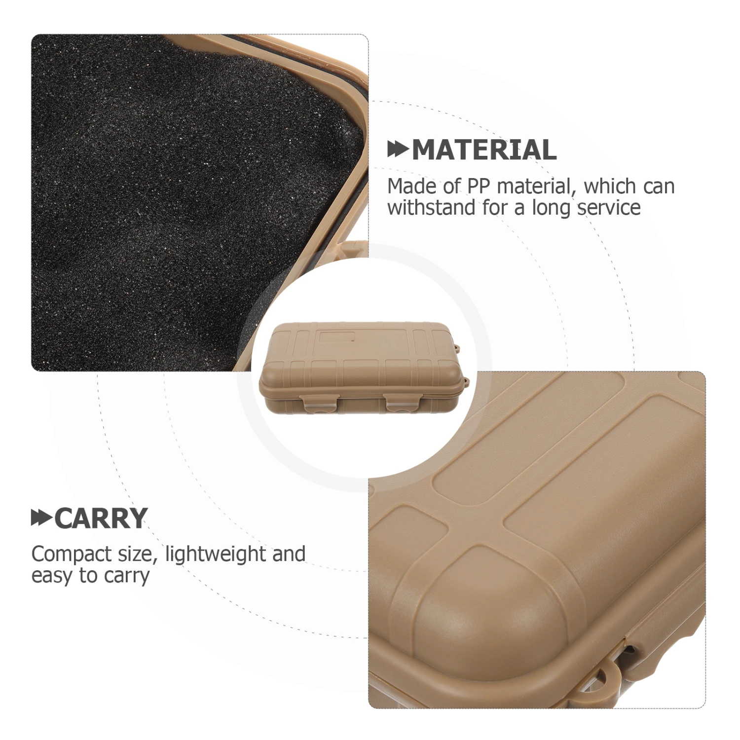 Wear-resistant Survival Box Multi-function Tool Case Shockproof Survival Storage Case Survival Supply