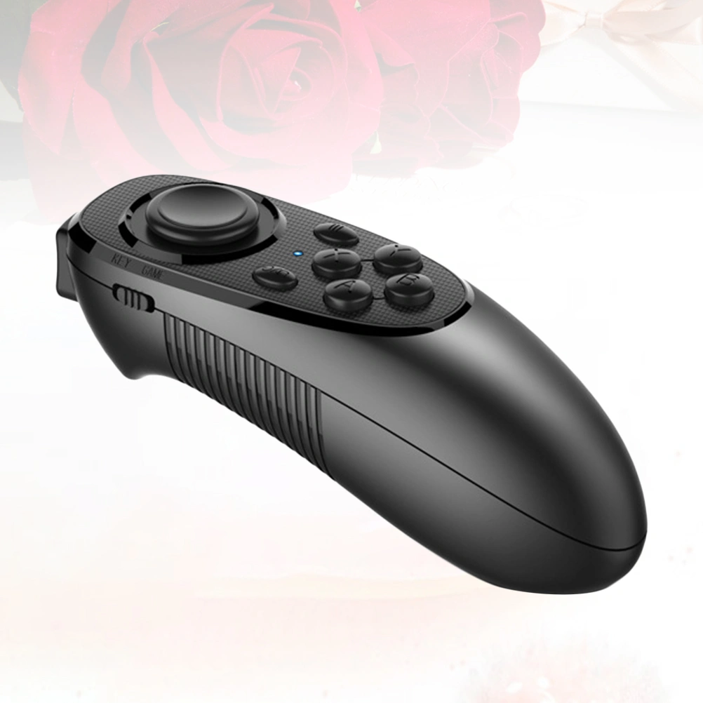 1Pc Multifunctional Wireless 3D Glasses Remote Controller Wireless Gamepad Game Handle Joystick without Battery for Android IOS (Black)