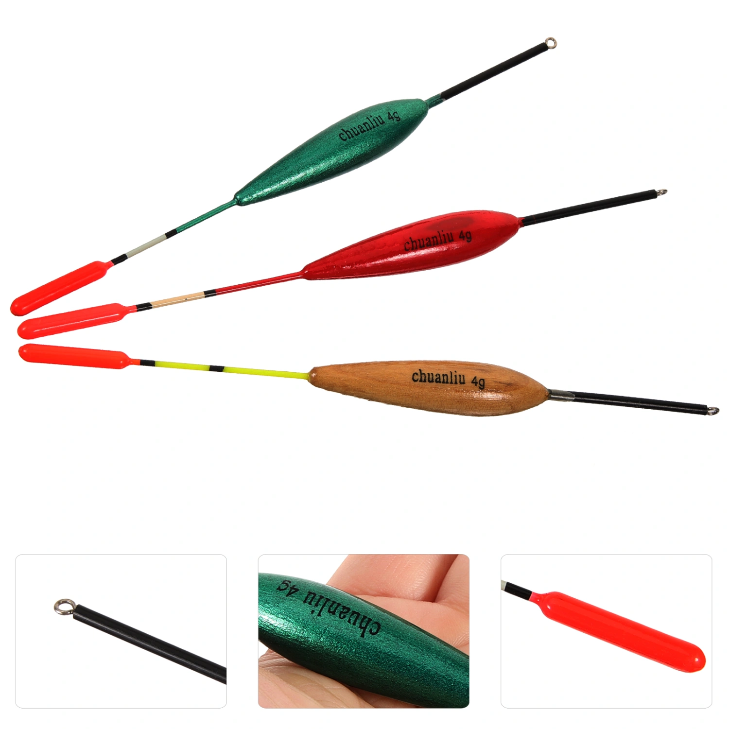 1 Set of Fishing Wood Bobbers Professional Fishing Floats Fishing Float Bobbers Fishing Accessory