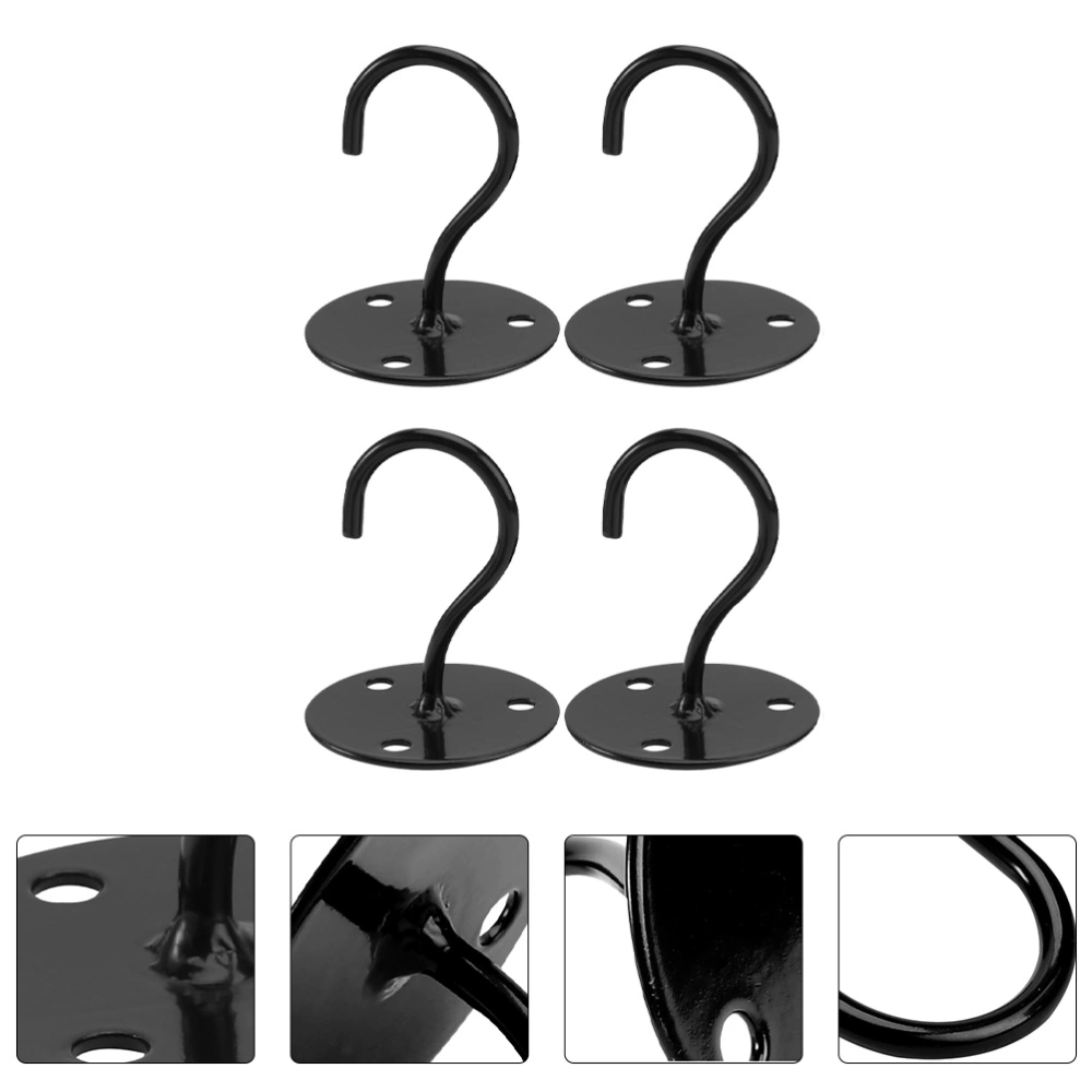 4pcs Iron Wall Mount Hangers Ceiling Hook Plants Hanging Hooks for Outdoor