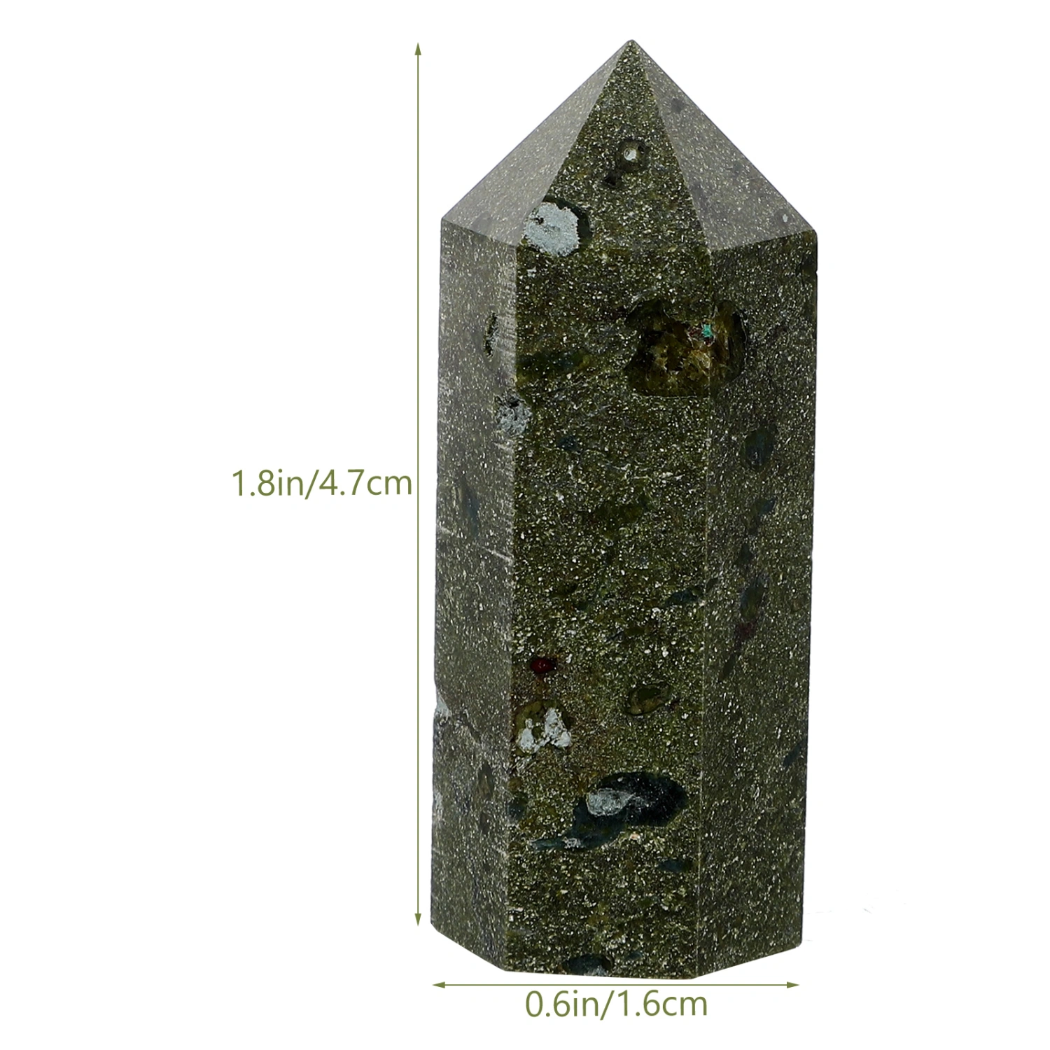 Crystal Pillar Ornament Hexagonal Crystal Column Tabletop Crystal Craft Decoration