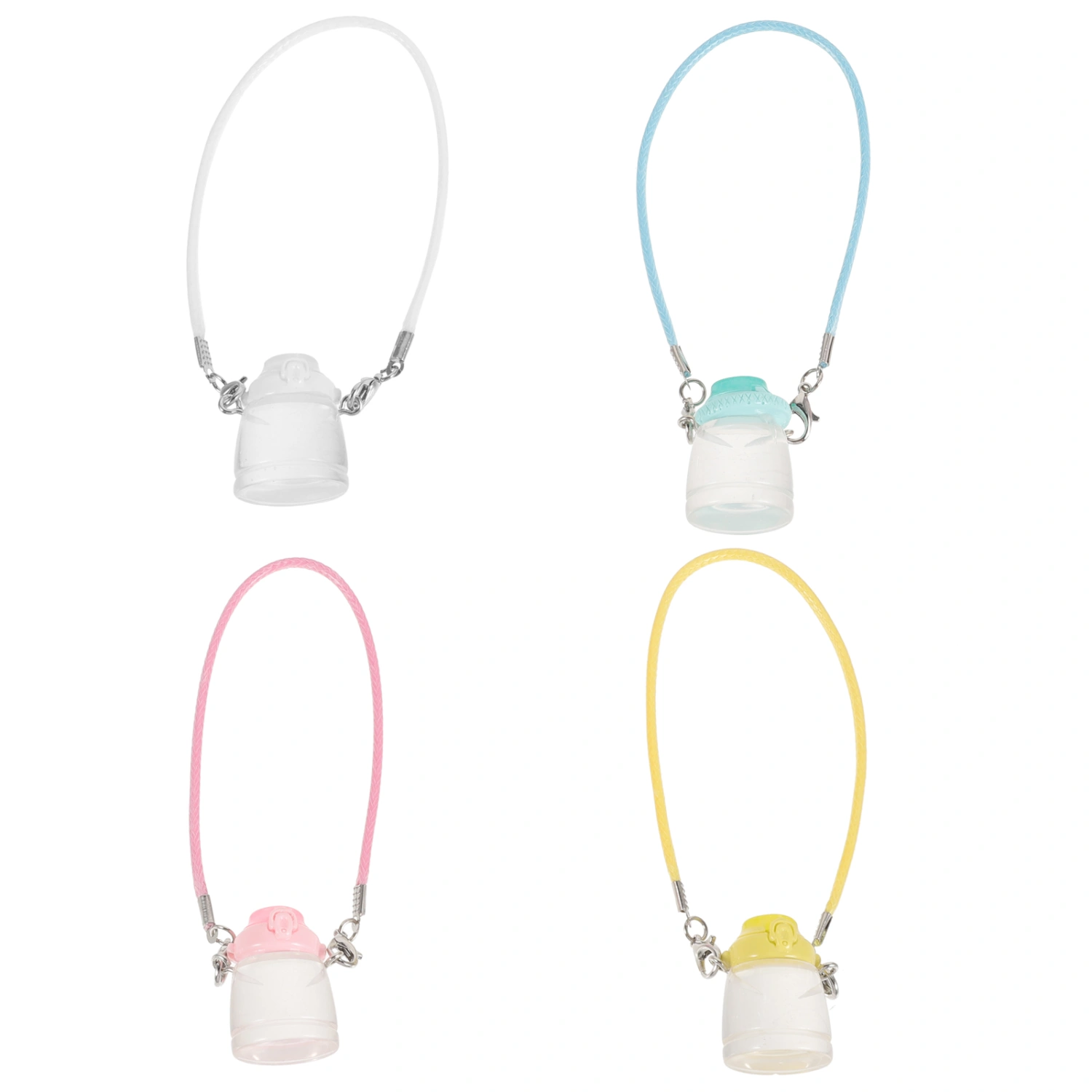 4pcs Bottle Charms Drink Bottle Charms Juice Bottle Keychain Charms Hanging Bottle Charms
