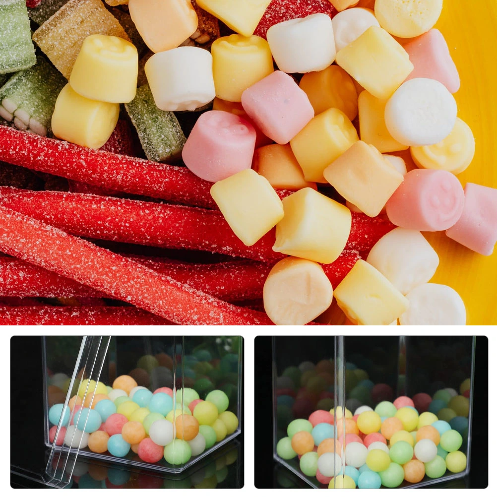 4pcs Transparent Candy Boxes Candy Containers Biscuits Packing Boxes