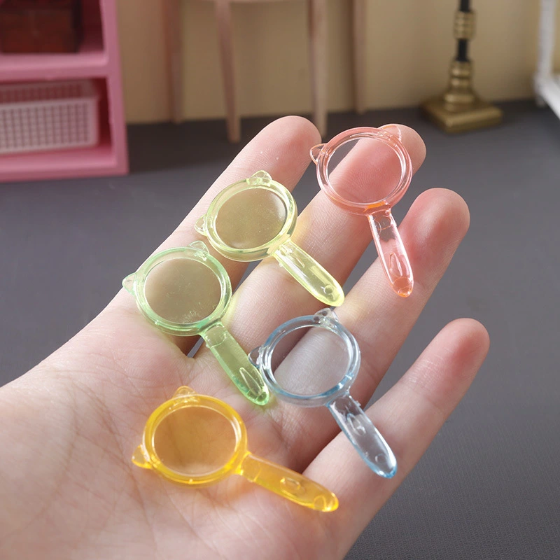 10Pcs Doll House Accessories Mini Magnifier Mini House Magnifier Mini Magnifier Decor (Random Color)