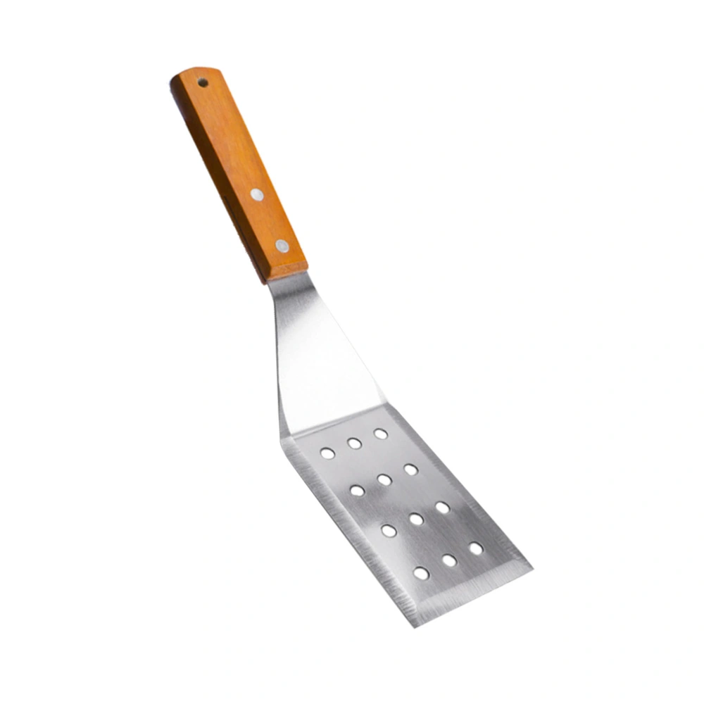 Wooden Handle Stainless Steel Cooking Shovel Multifunction Steak Spatula Kitchen Pizza Server