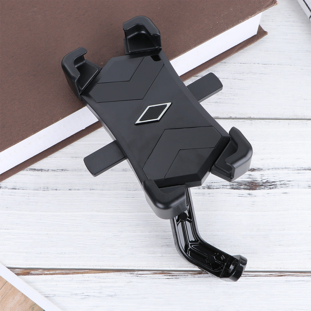 1pc Mobile Phone Stand Outdoor Mountain Bike Riding Mobile Phone Navigation Bracket Mobile Phone Bracket Handlebars Style (Updated Version Rearview Mirror Style Black)