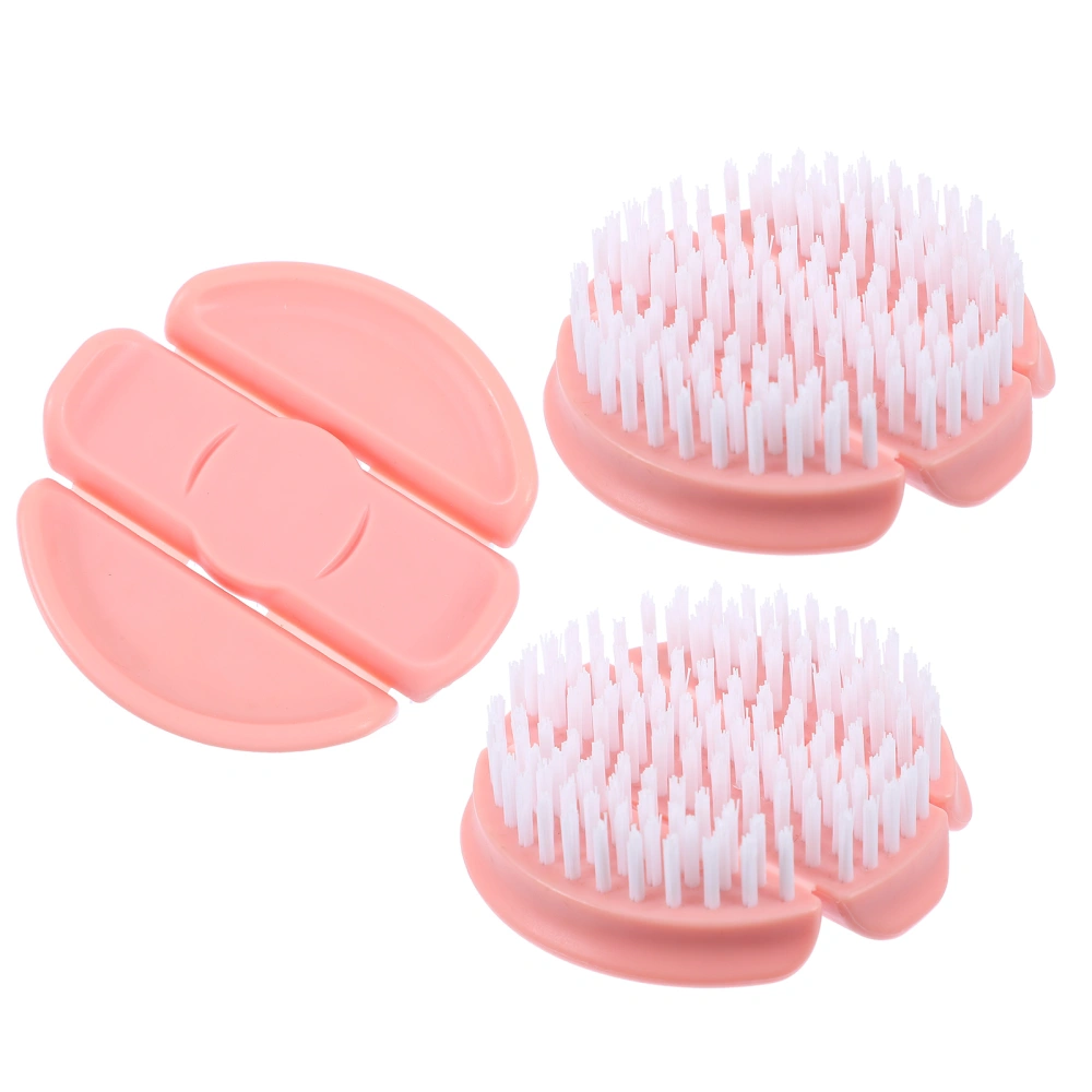 3pcs Plastic Cleaning Brush Fruit Vegetable Brush Kitchen Cleaning Brush