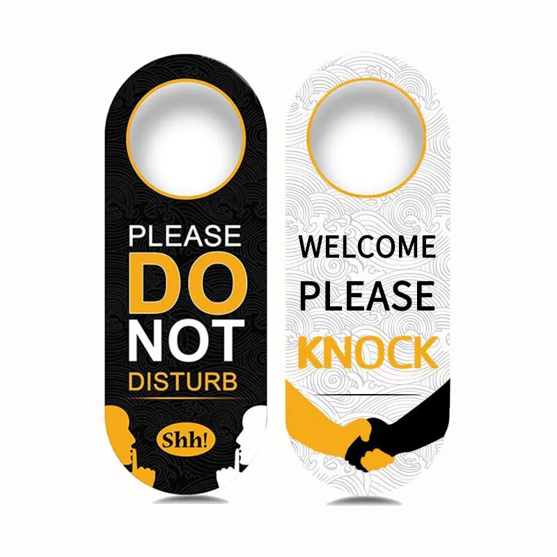 Do Not Disturb Sign Hotel Door Hanging Sign Double Sided Door Sign Pendant Door Knob Hanger