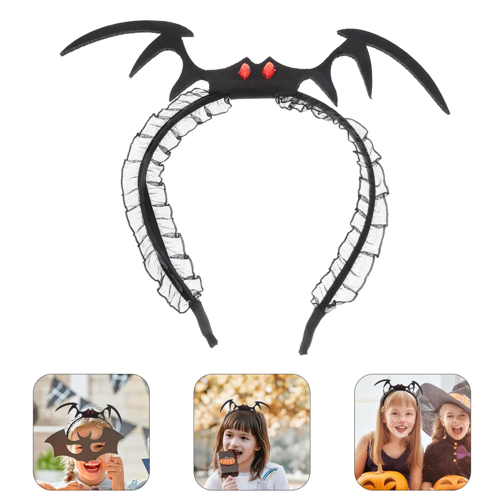 Halloween Bat Wing Headband Halloween Cosplay Bat Hair Band Halloween Hair Accessory