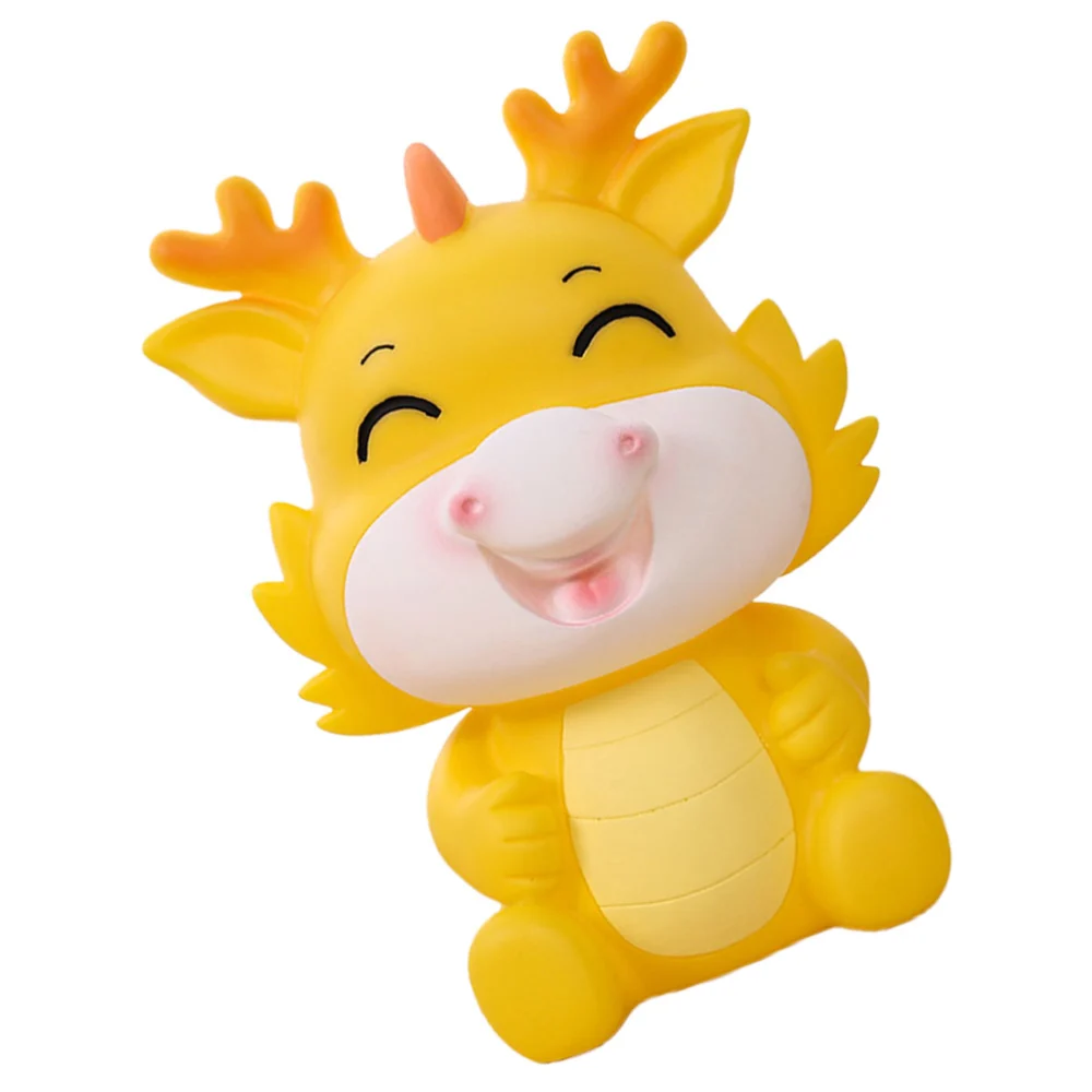 Cartoon Dragon Piggy Bank Tabletop Dragon Figurine Shatter-proof Money Pot Decorative Coin Jar