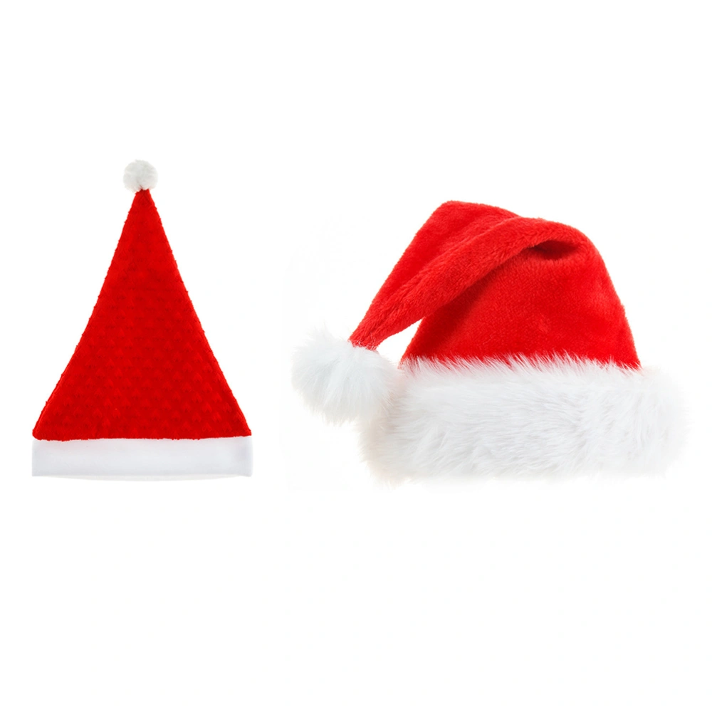 2pcs Christmas Hat Christmas Hat Decoration Santa Claus Hat Christmas Costumes