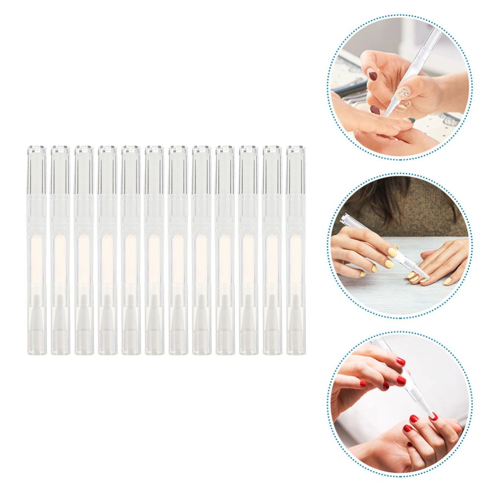 10pcs Transparent Twisting Pens Cosmetic Refillable Container Lip Gloss Applicator Empty Tubes(5ML)