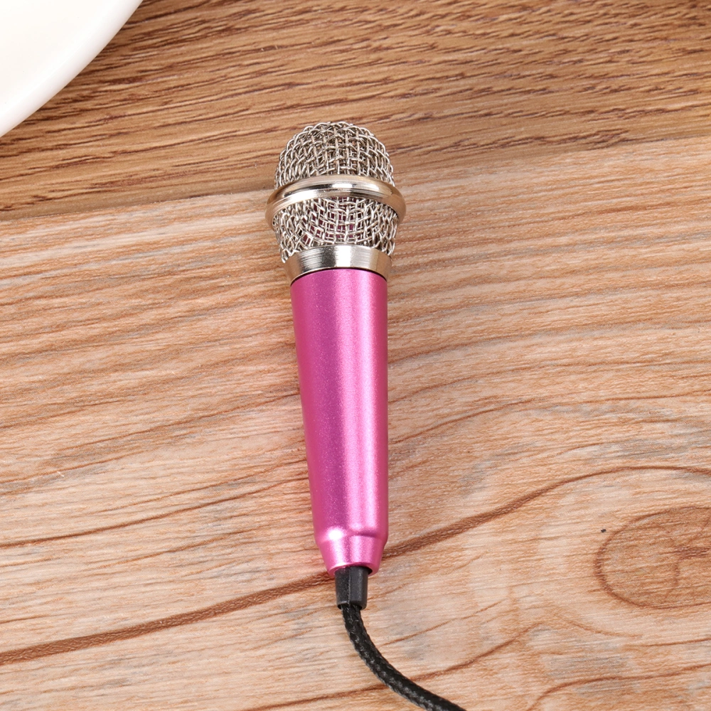 Portable Mini Wireless Speaker K Song Artifact for Mobile Phone PC Karaoke Microphone (Pink)