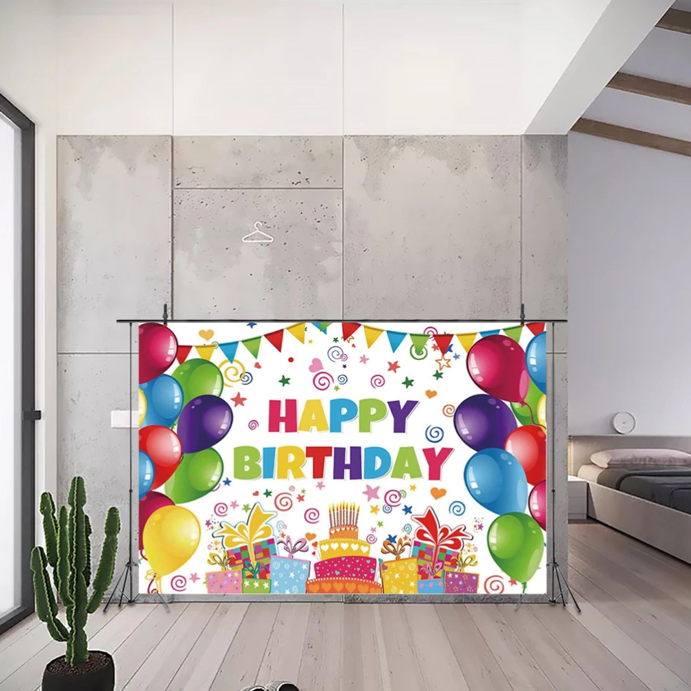 Happy Birthday Banner Backdrop Birthday Party Decoration Balloon Backdrop