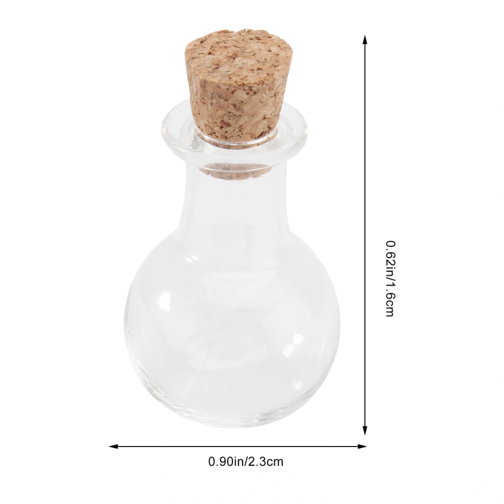 10PCS Cork Stopper Glass Bottle Transparent Perfume Bottle Wishing Bottle