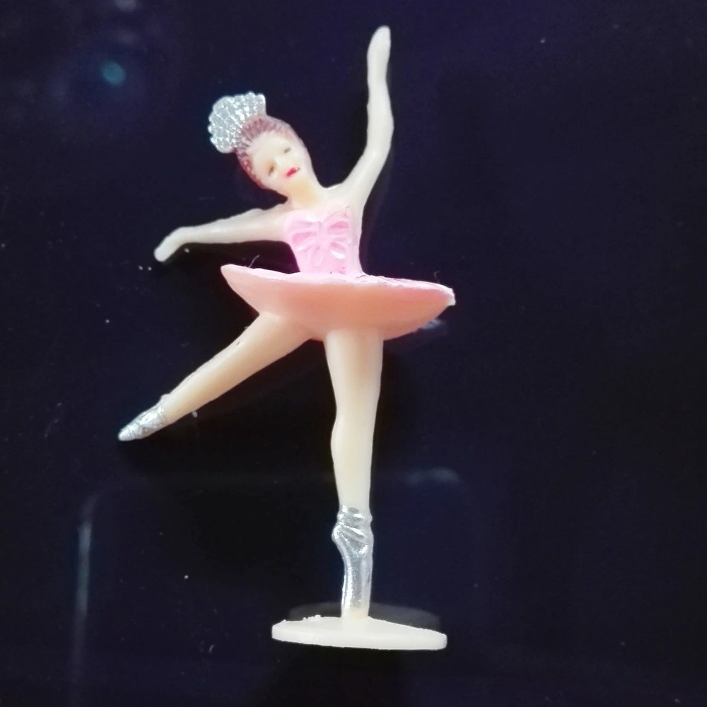 12Pcs Miniature Girl Decor Small Ballet Girl Figurine Desktop Dancing Girl Decor Table Resin Statue