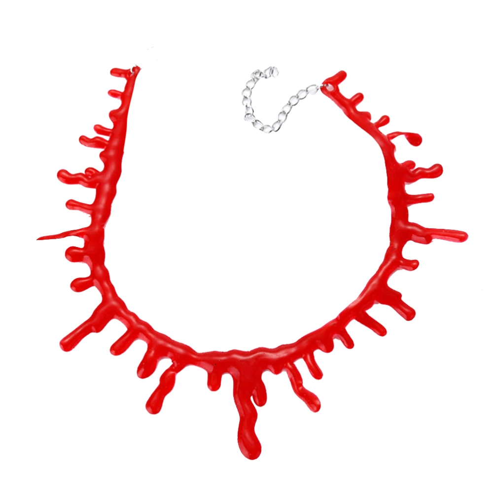 5 Pcs 30cm Red Halloween Prop Blood Choker Scary Halloween Party Favors Decorations Gifts