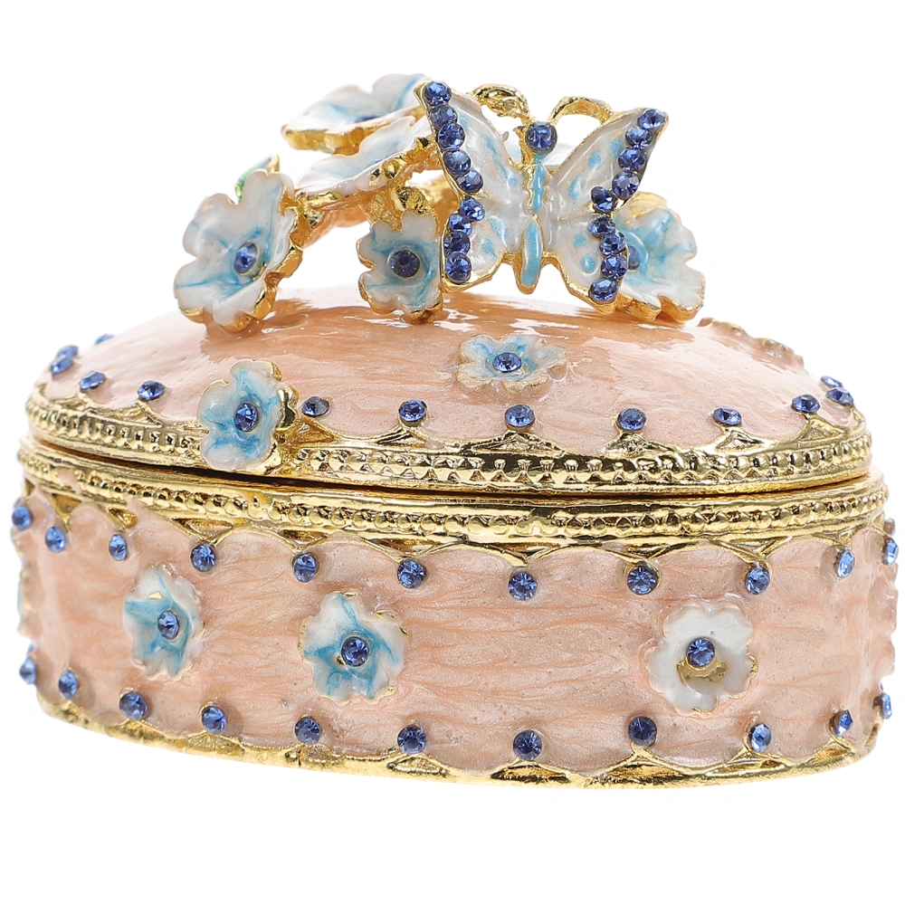 Delicate Floral Jewelry Box Creative Gilding Jewelry Box Home Jewelry Organizer