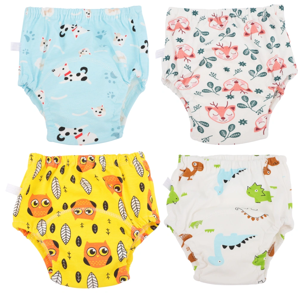 4pcs Baby Training Underwear Toddler Potty Training Pants Cotton Absorbent Training Pants