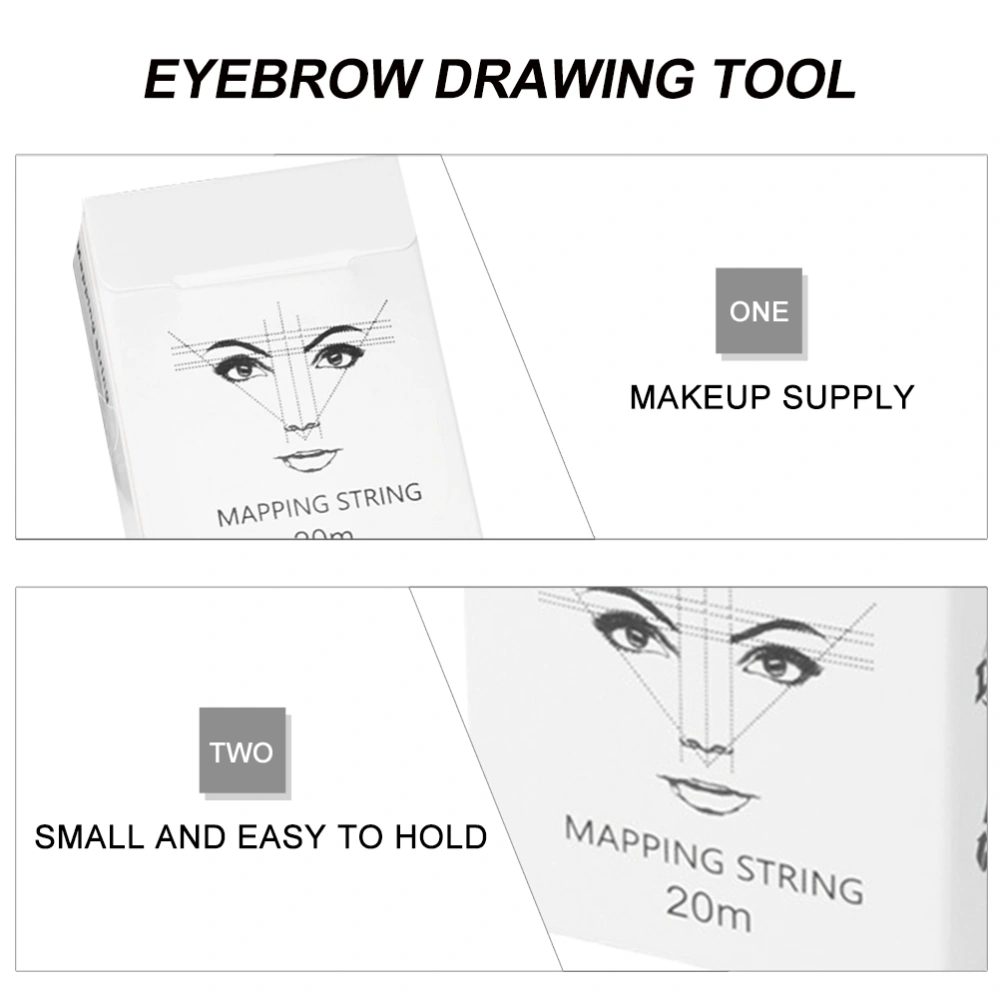 1Box Eyebrow Makeup Drawing Locating Rulers Practical Eyebrow Inked Strings