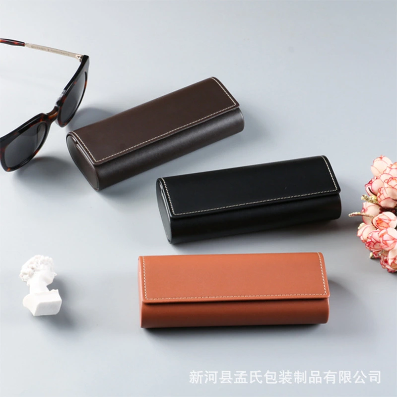 Leather Eyeglasses Case Portable Glasses Case Unisex Glasses Protective Case for Women