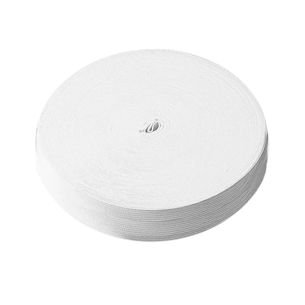 1 Roll 42 Meters Flat Elastic Band Sewing Clothing Accessories Useful Webbing Garment Sewing Accessories - White (5cm)