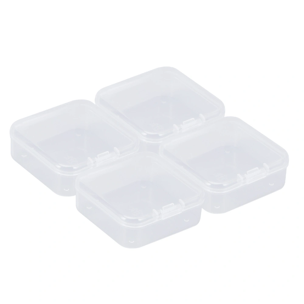 12Pc Clear Plastic Jewellery Box Organizer Storage Container Nail Art Rhinestone Diamonds Beads Earrings Display Case