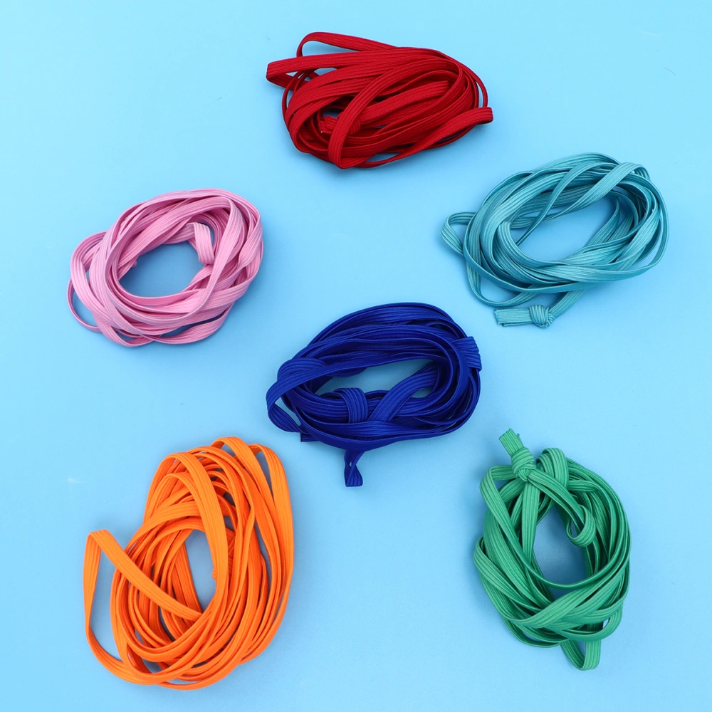 2pcs 3m High Elasticity Skipping Ropes Latex Elastic Cord Equipments for School Home (Random Color)