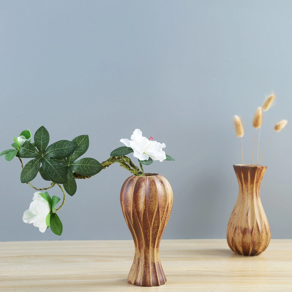 Desktop Ceramic Vase Creative Dry Flower Hydroponic Vase Ceramic Decoration Crafts Home Furnishings Wedding Ornament