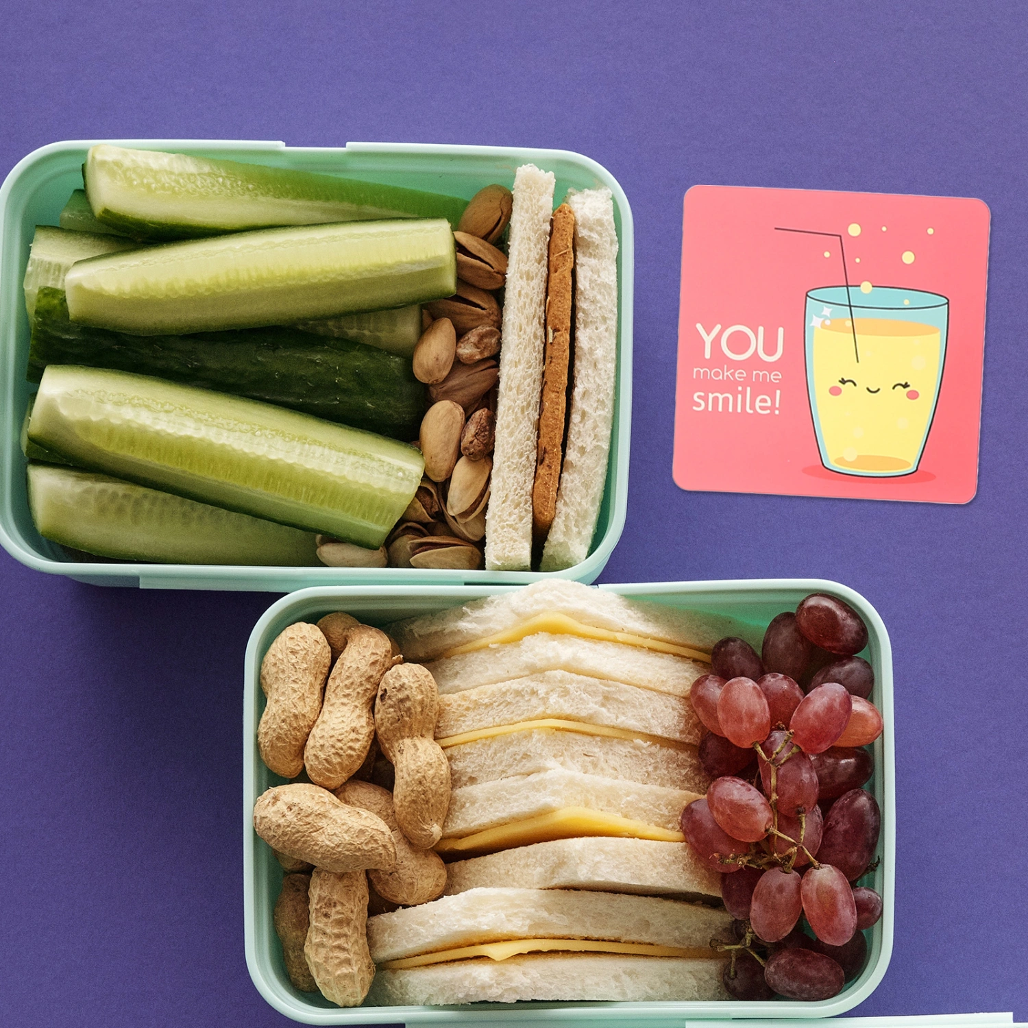 60pcs Lunch Box Note Motivational and Inspirational Bento Box Cards Writable Cards