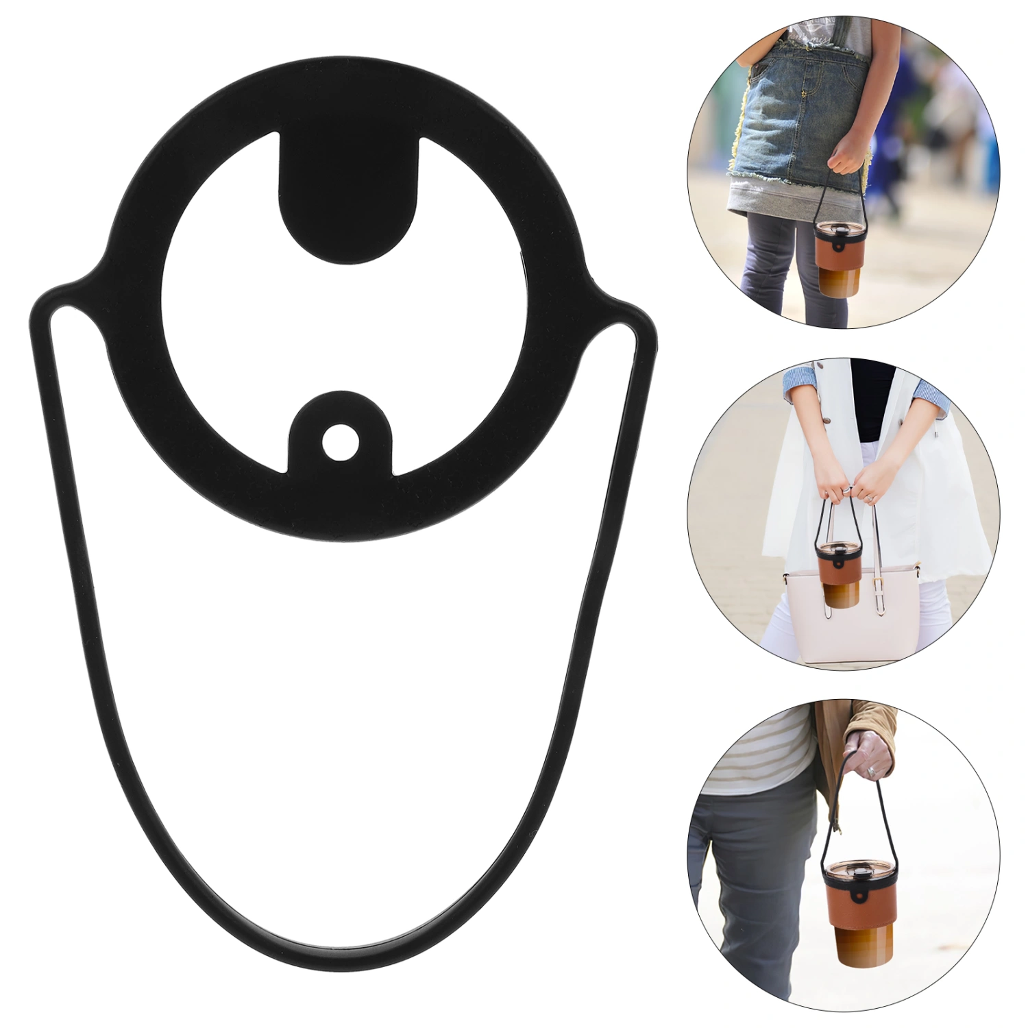2pcs Coffee Cup Carrying Holder Portable Cup Strap Convenient Milk Tea Cup Carrying Handle