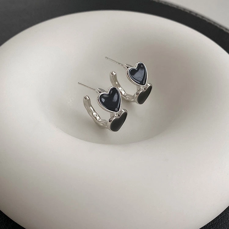 1 Pair Heart Shaped Earrings Women Stud Earrings Small Earrings Heart Earrings Jewelry
