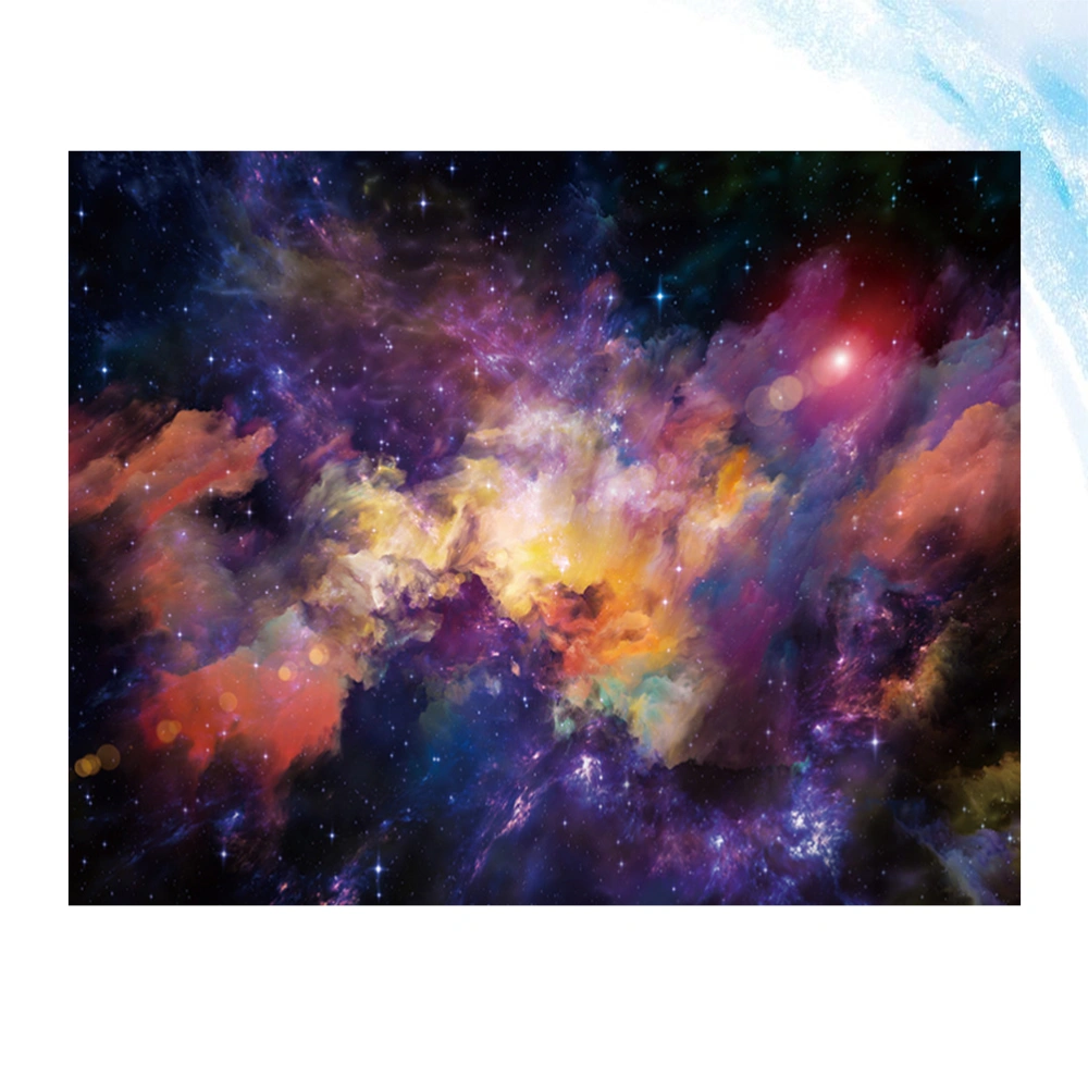 1PC 203x150cm Tapestry Starry Sky Digital Printing Wall Hanging Backdrop for Home Living Room (Colorful)