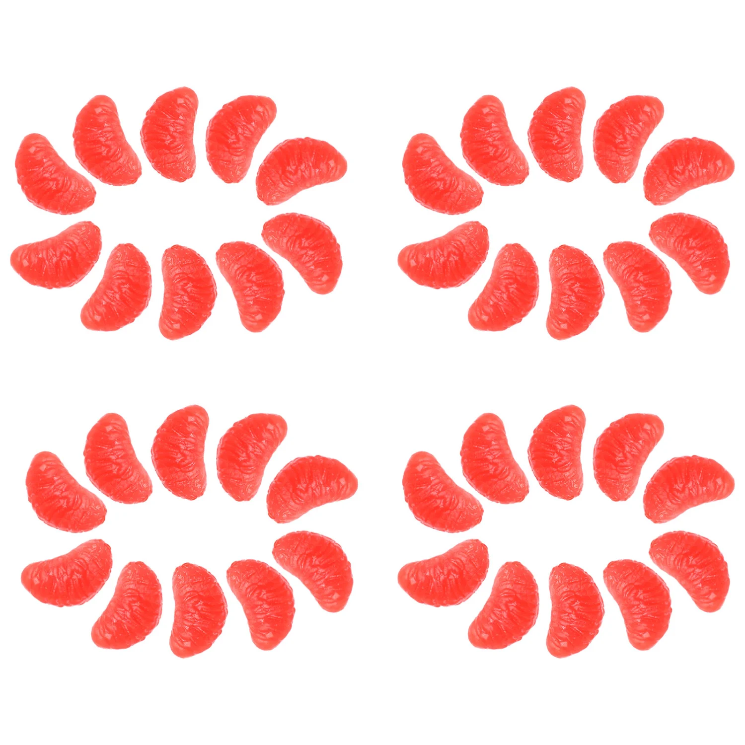50pcs Miniature Oranges Slices Charm Phone Case Charms Crafting Charms DIY Craft Making Supplies