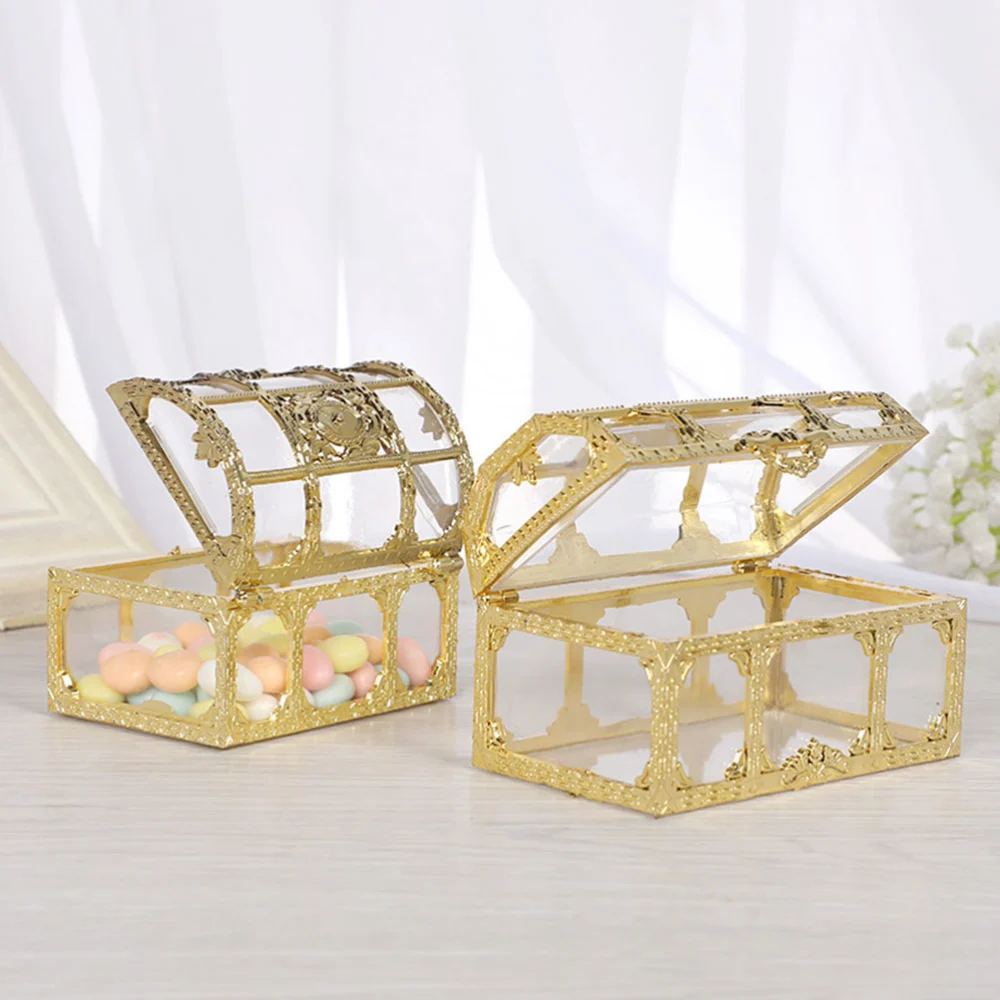 12pcs Wedding Treasure Chest Box Candy Box Candy Chocolates Packing Boxes