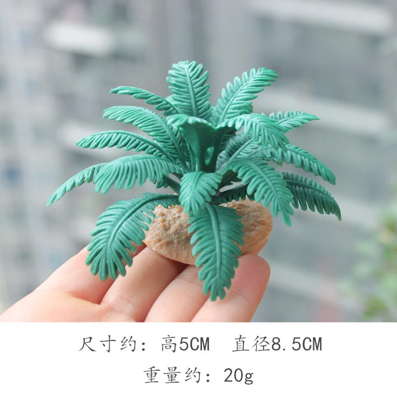 2Pcs Palm Tree Models Landscape Models DIY Miniature Artificial Tree Scene Layout Model