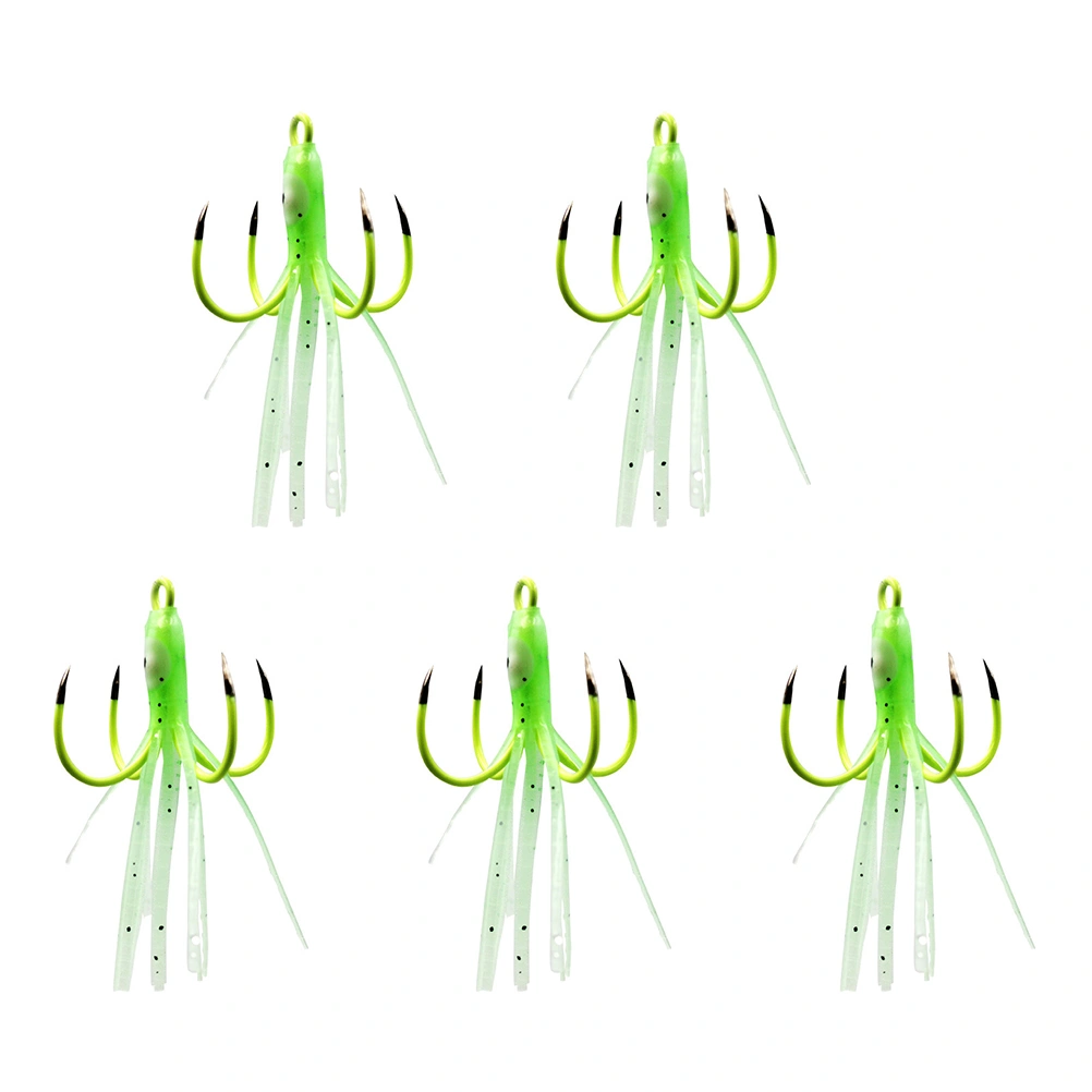 5PCS  Luminous Fishing Baits Fishing Lures Artificial Squid Fishing Lures Baits