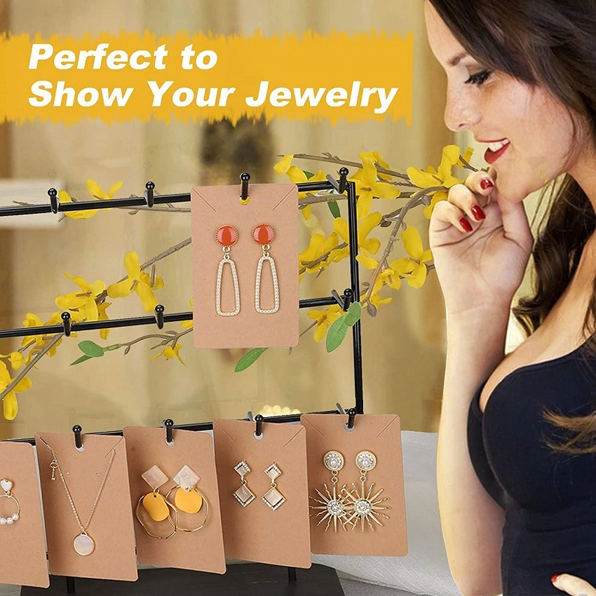 1 Set of Earring Display Card Jewelry Wrapping Bag Ear Stud Display Card Earring display cards