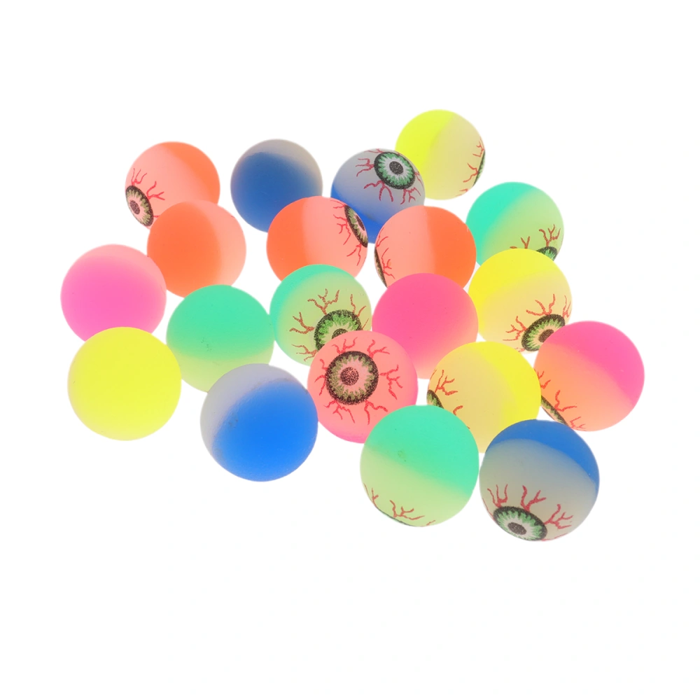 20PCS Creative Eye Egg Toy Rubber Eye Bounce Ball One Yuan Egg Machine Special Jump Ball Children Toys Bounce Ball Toys