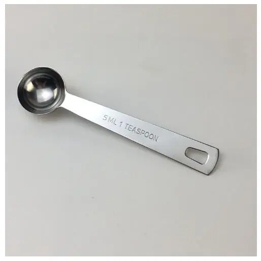 Measuring Spoon Multipurpose Stainless Steel 5ml Measuring Spoon Metal Measuring Scoop for Baking