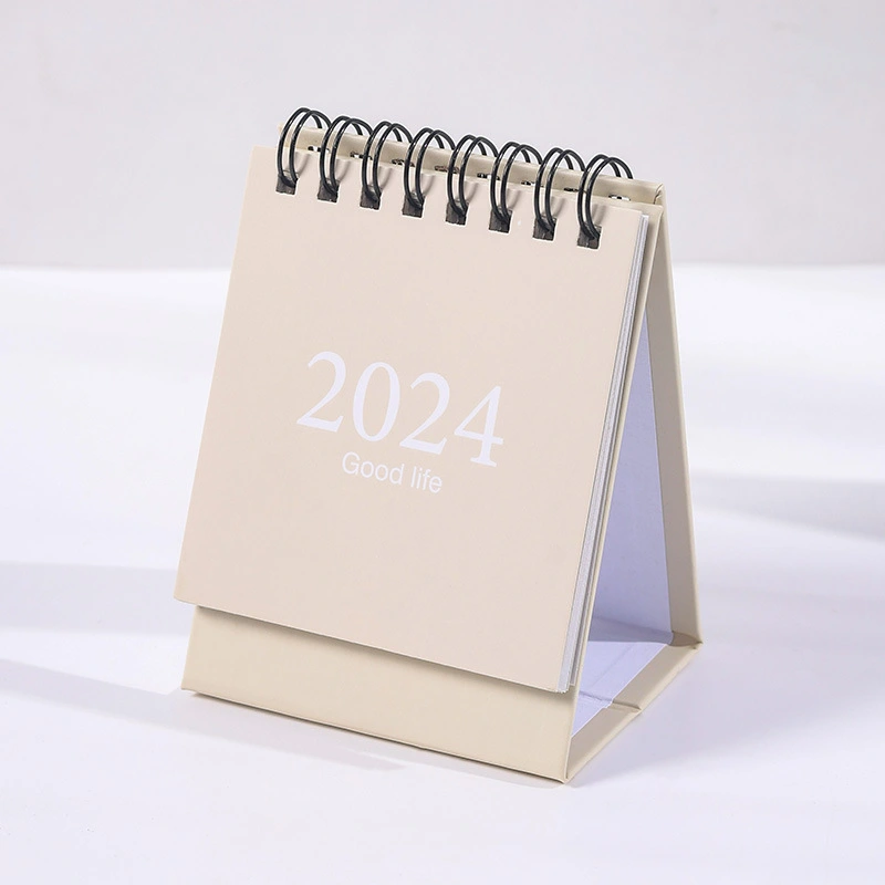 Mini Calendar 2024 Tabletop Small Calendar Small English Calendar Ornament Decorative Desk Calendar