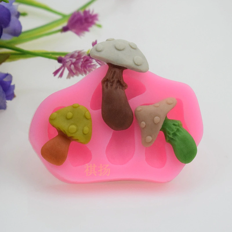 Mushroom Silicone Mold Fondant Diy Crafts Mold Silicone Candy Cake Making Mold for Xmas