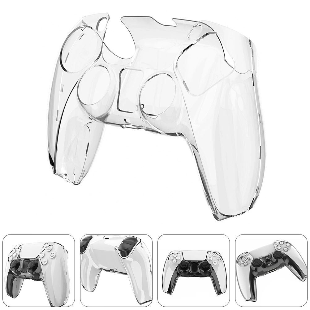 Game Controller Shell Compatible For PS5 Hard Transparent Protective Cover