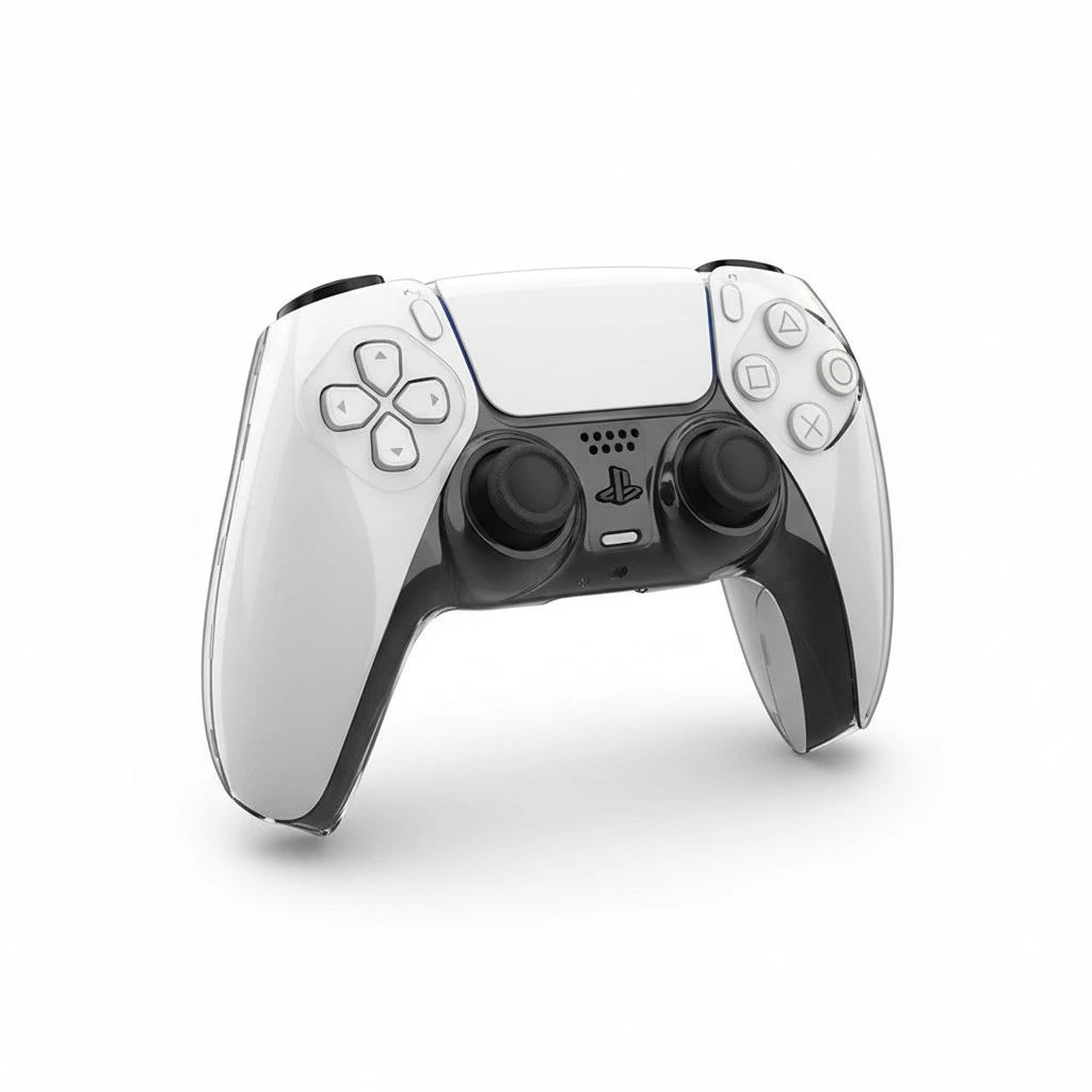 Game Controller Shell Compatible For PS5 Hard Transparent Protective Cover