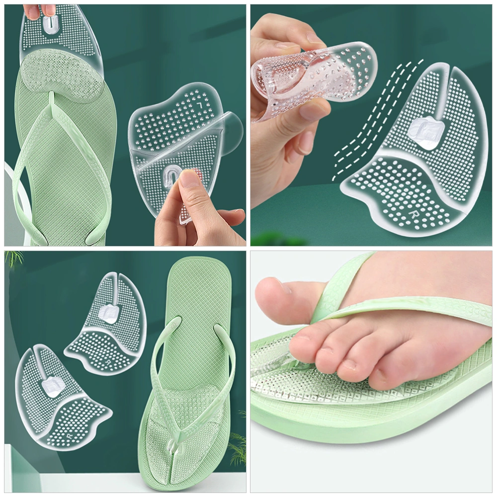 3 Pairs of Metatarsal Toe Cushions Adhesive Forefoot Pads Thong Sandals Cushions Sandals Half Insoles