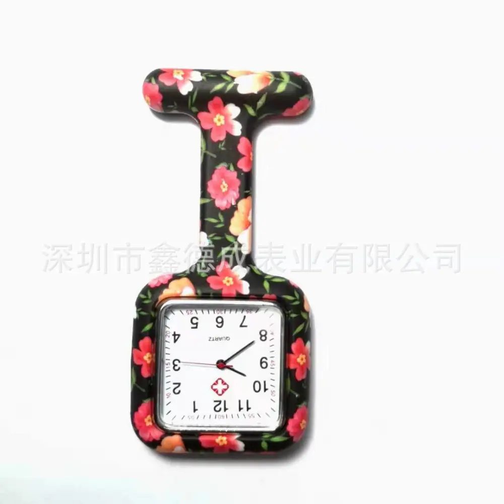 Nurse Fob Watch Silicone Doctor Pocket Clip On Brooch Watch Daily Use Watch Brooch